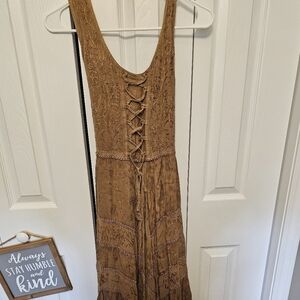 Scully Women's Lace-Up Jacquard Dress